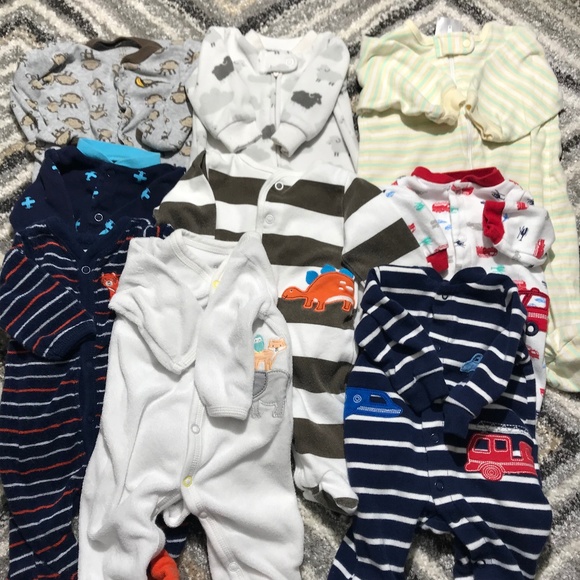 Carter's Other - 9 Newborn boy pajamas